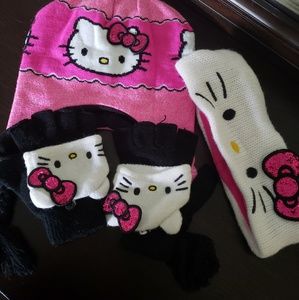 Hat gloves and ear warmers